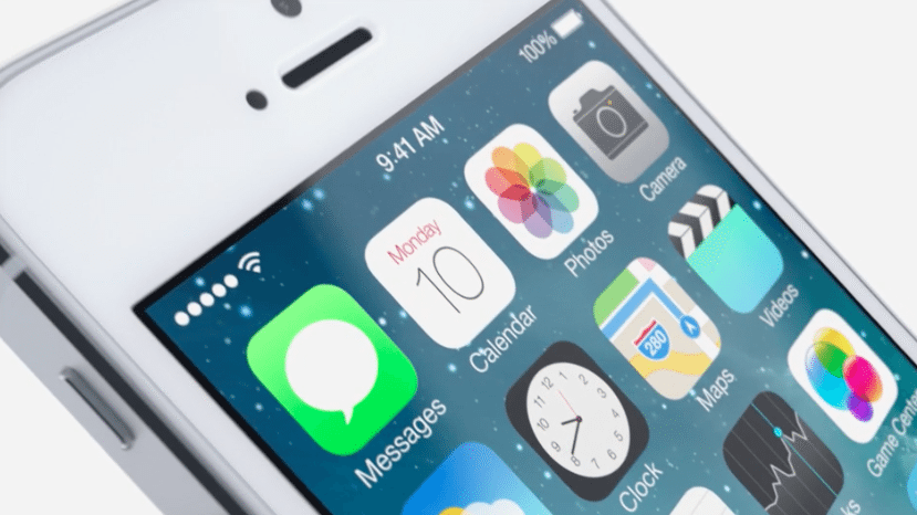 Iphone a interface minimalista do iOS 7